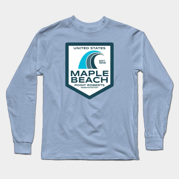 Maple Beach Long Sleeve T-Shirt by FahlDesigns